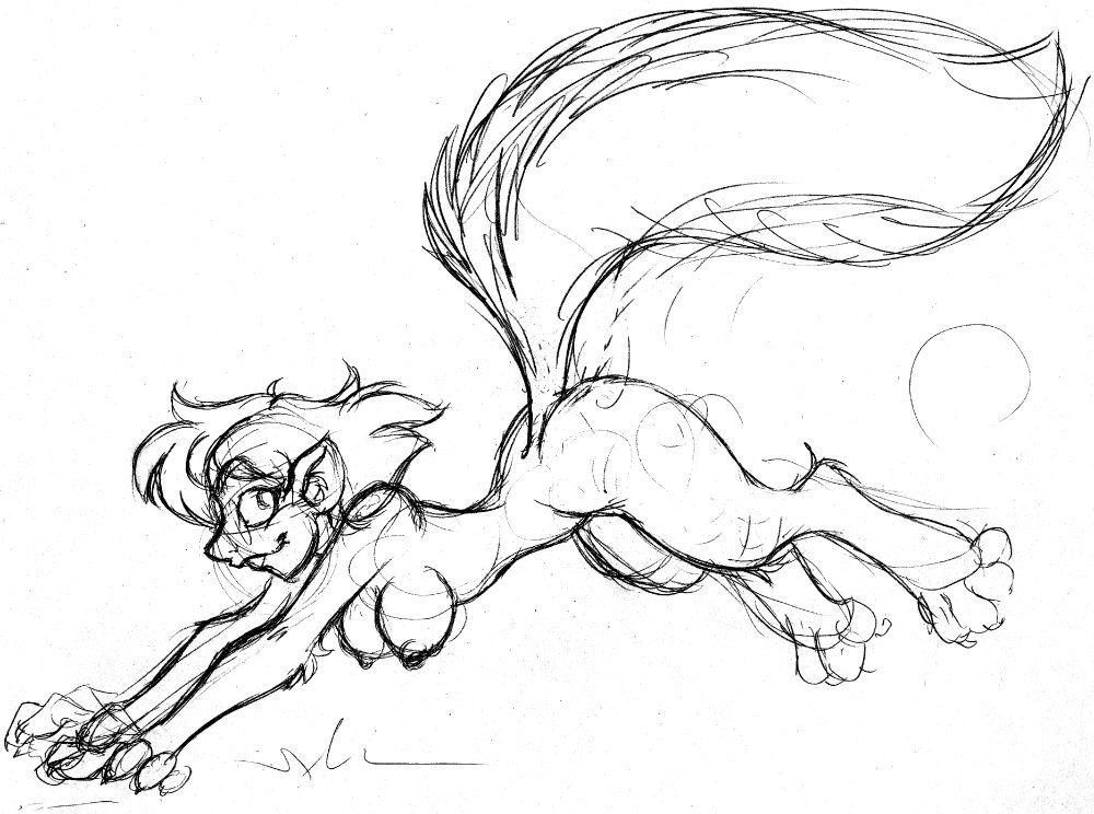 a squirrel girrl running on all fours

monster girl, squirrel girl, transformation
