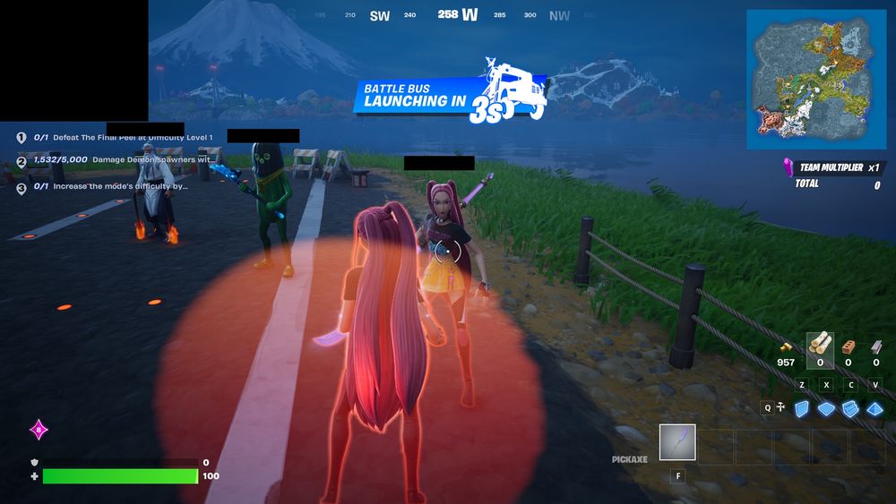 In Demon Rush, Mira sings "Get Lucky" by Daft Punk in front of another Mira.