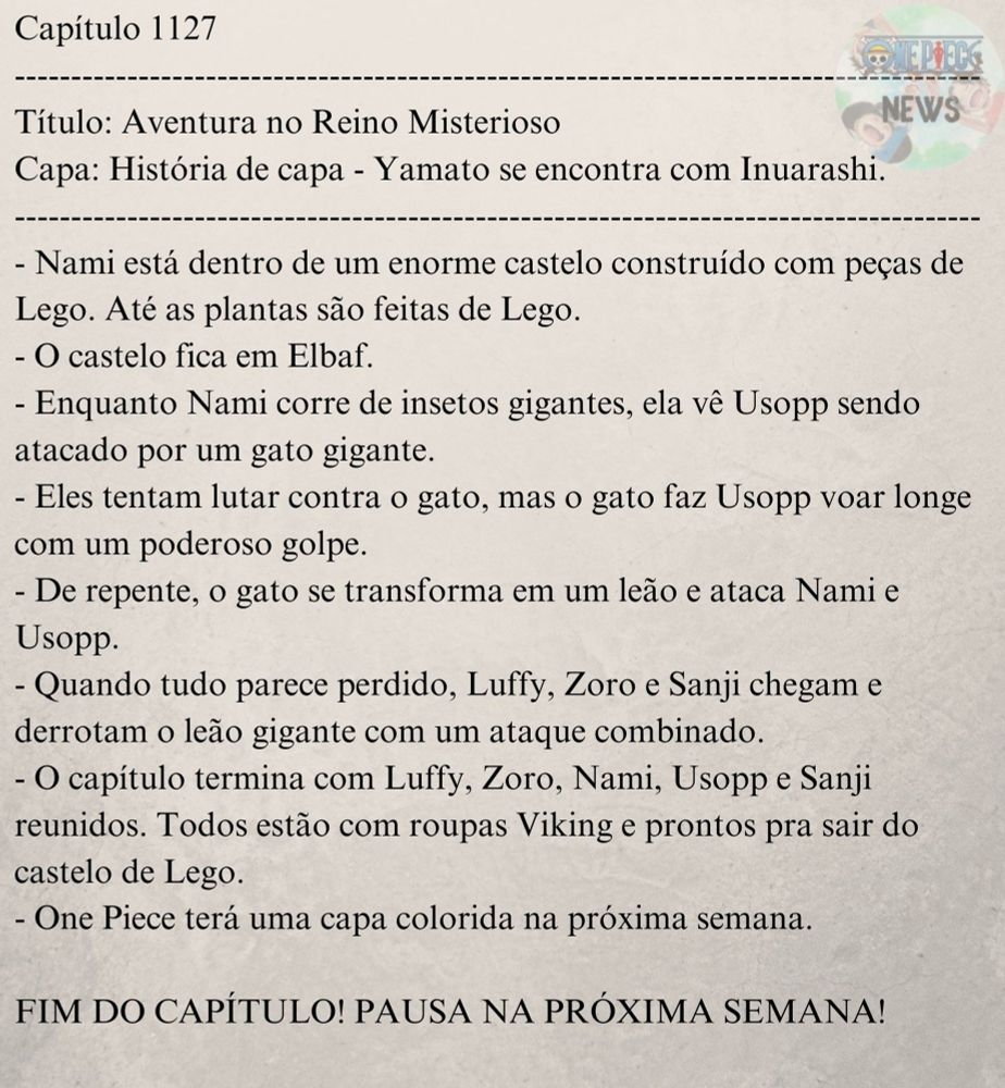 Spoilers do capítulo! 🚨