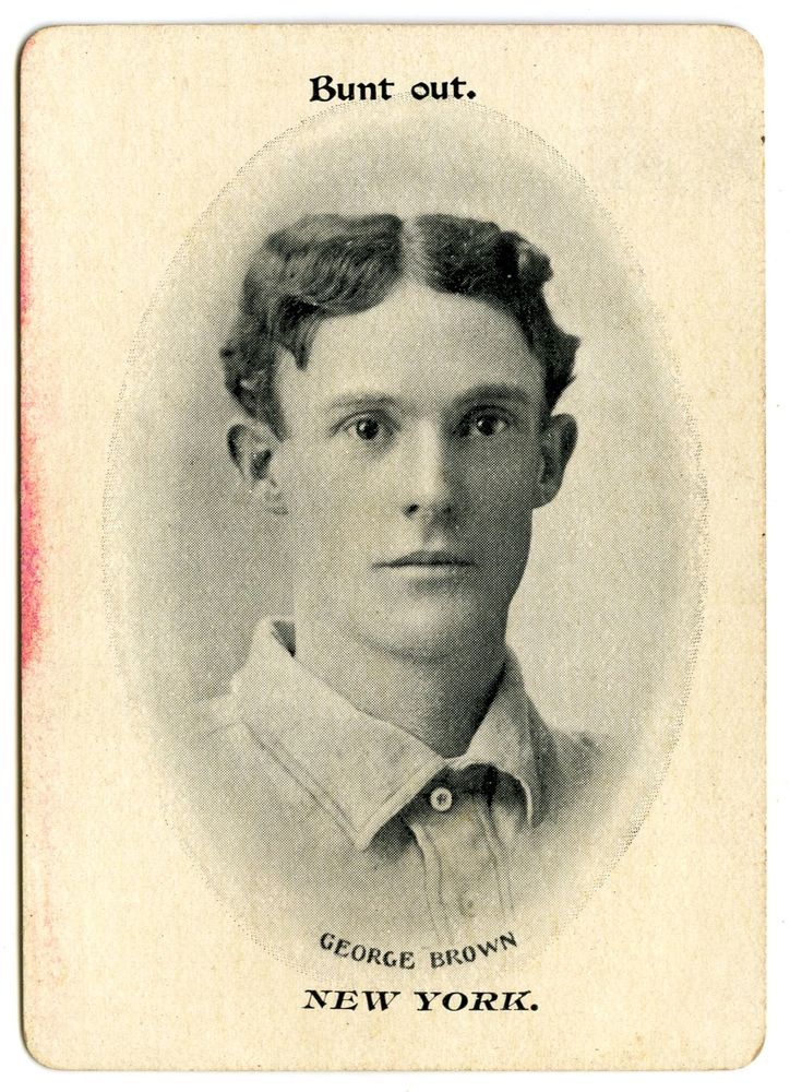 1906 Fan Craze card of George Brown. 