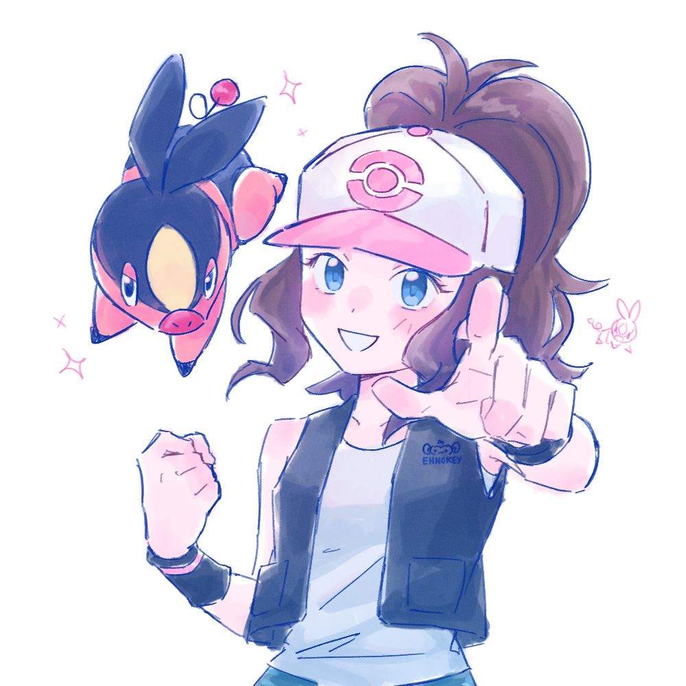 Pokémon Hilda and Tepig art