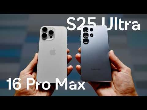 Kopf an Kopf: Samsung Galaxy S25 Ultra vs iPhone 16 Pro Max!