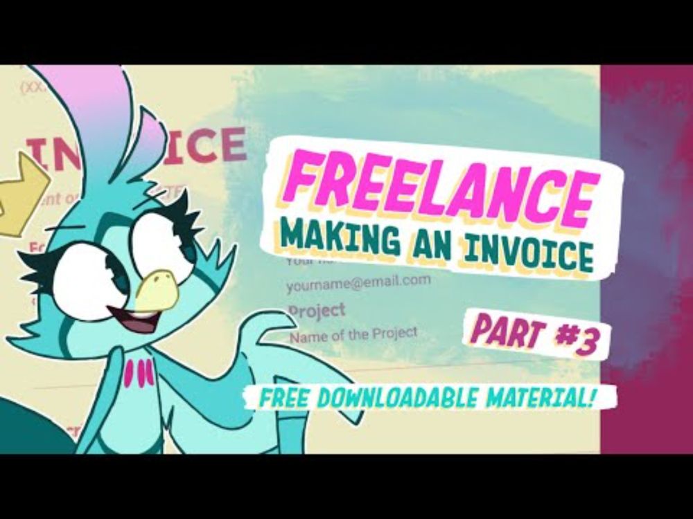 Freelance #4 - How to make an INVOICE (FREE MATERIALS TO DOWNLOAD!