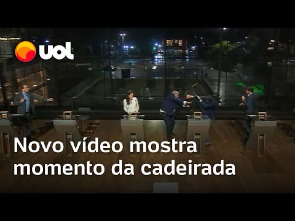 Novo vídeo mostra cadeirada de Datena em Pablo Marçal em ângulo aberto no debate da TV Cultura