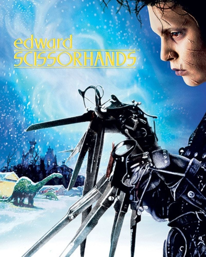 Saksikäsi Edward -elokuvan mainosjuliste.