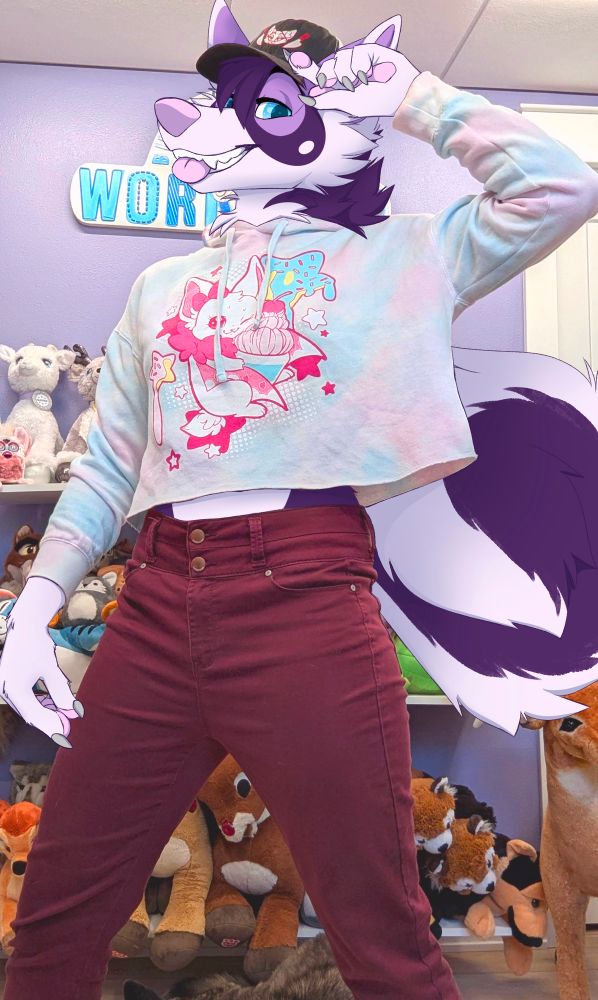 Draw over of a photo of myself with my sona