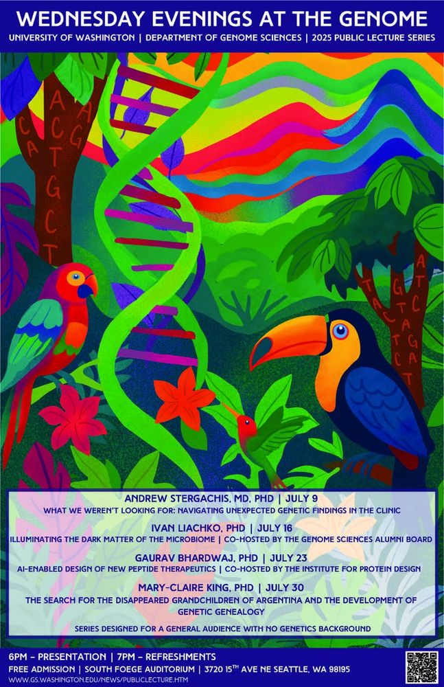 2025 Wednesday Evenings at the Genome poster