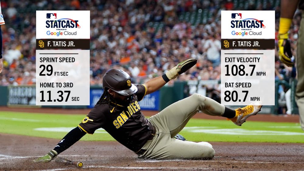 Fernando Tatis Jr. sprints 29 feet per second | 04/20/2025