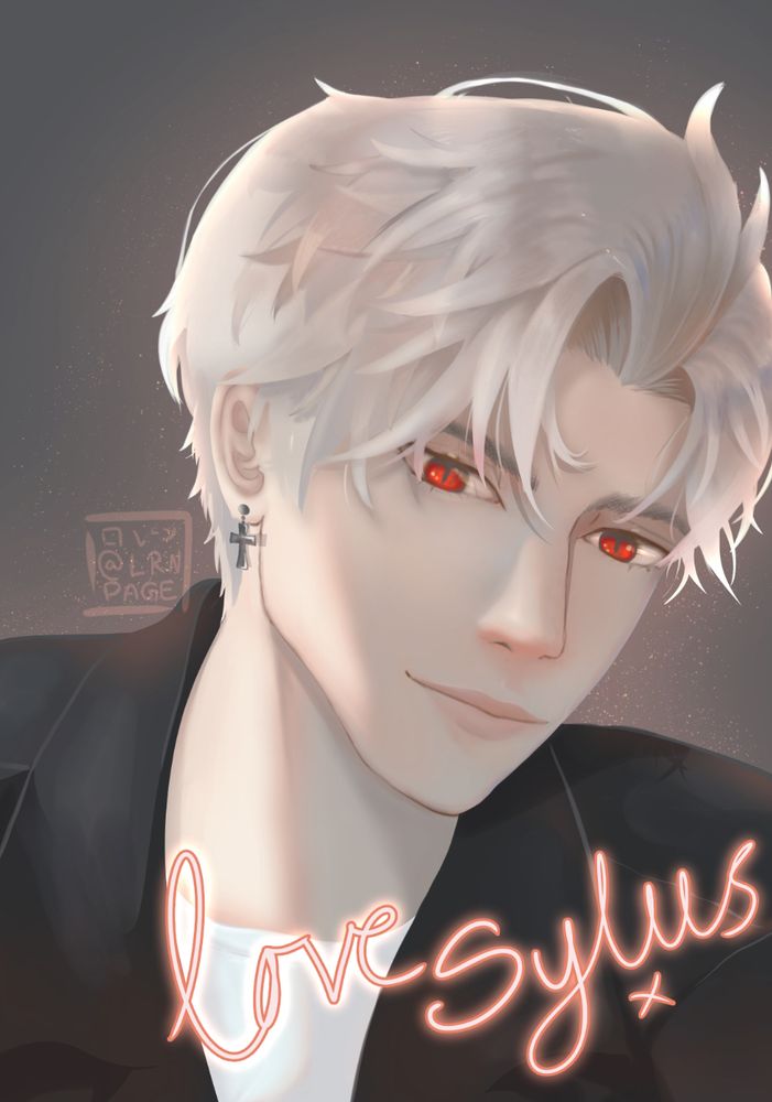 love and deep space character portrait of sylus. Text reads; Love Sylus x