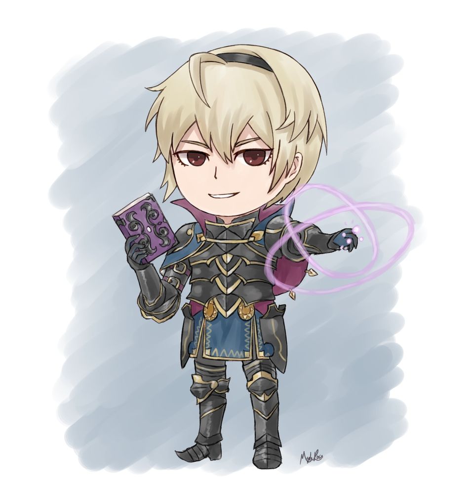 Leo Fire Emblem as a chibi