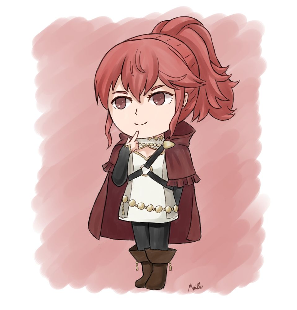 Anna Fire Emblem as a chibi