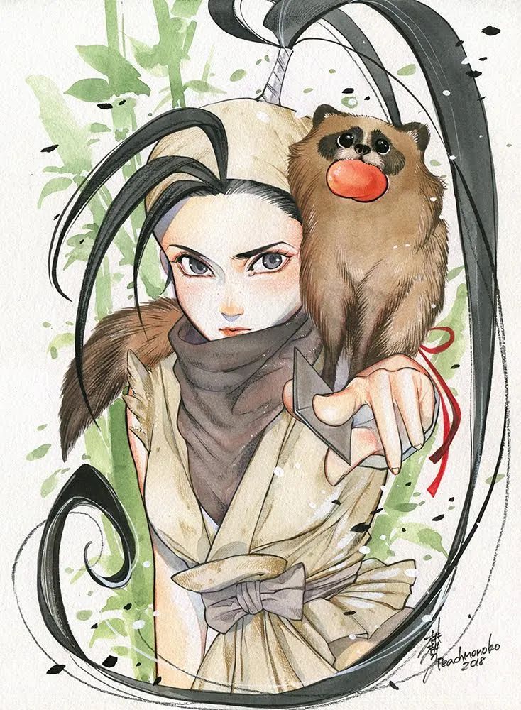 Ibuki with a Tanuki 