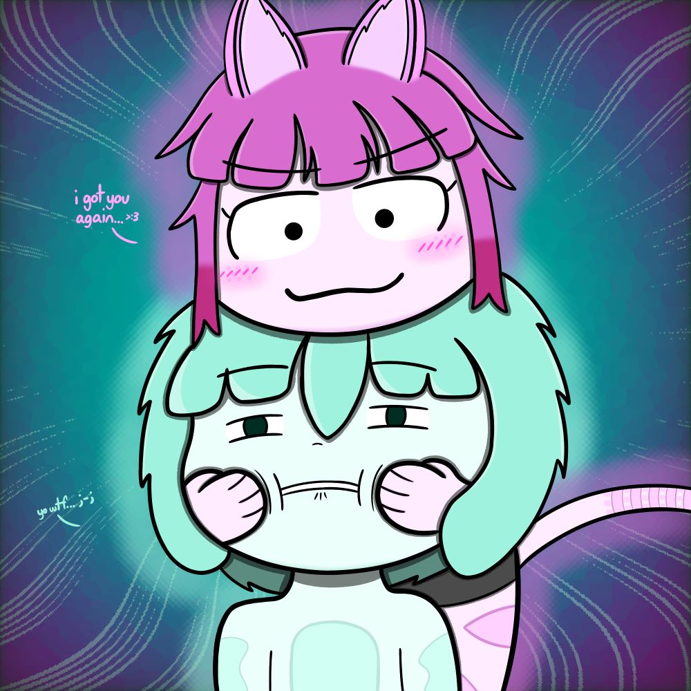 The cat strikes back again! [Doodled on the 9th-10th of March 2025. / Repost because I messed up some shading, my bad.]

This was originally supposed to be art for another friend of mine featuring their OC, but I couldn't get the idea to properly work out yet. Eventually, I still managed to salvage what I have already drawn in this project, which is recreating an earlier drawing I have made in the past when I was still getting used to my "new" art design. I gave Candy a little redesign again, in hopes I can try to improve her appearance more in future drawings, but there were some nitpicks I knew I messed up on. Otherwise, it is still good nonetheless!