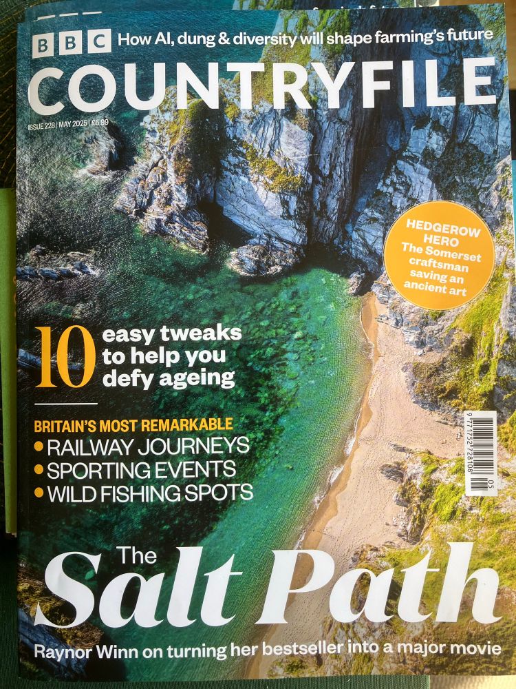 Front cover of May’s Magazine feat Raynor Winn’s The Salt Path film interview. 