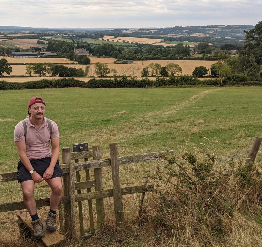 Me part way up the hill from Ebrington 