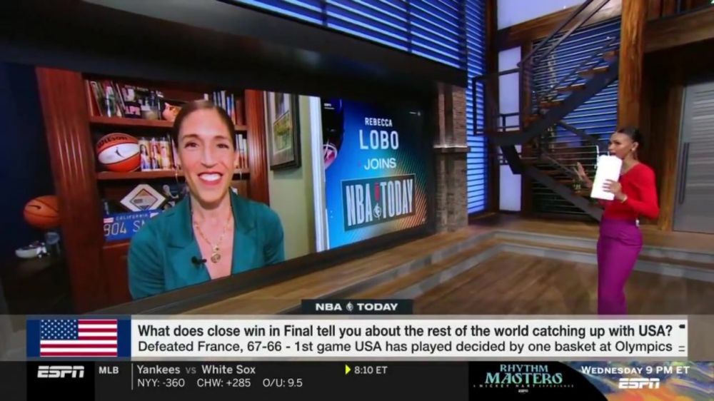 ESPN’s Malika Andrews unfazed by earthquake live on-air