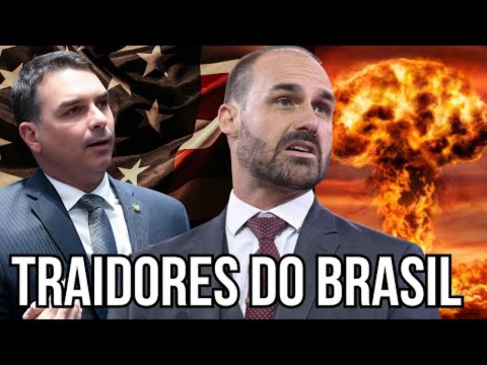 Flávio e Eduardo Bolsonaro devem SER PRESOS por ameaças ao BRASIL COM BOMBA ATÔMICA dos EUA!