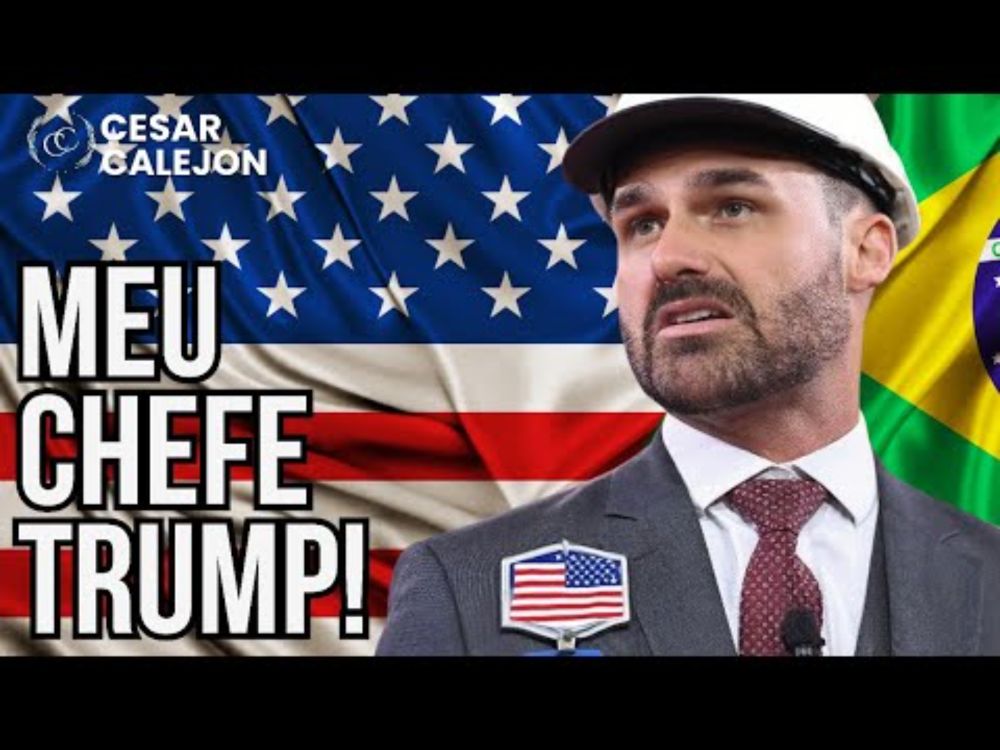 Eduardo Bolsonaro se refere ao presidente dos EUA como "O MEU CHEFE"!