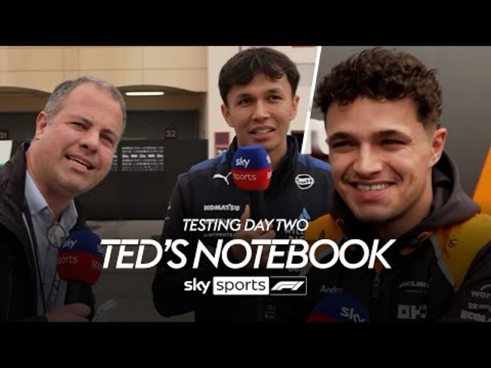 A cold Lando Norris and teaching Alex Albon Italian 🇮🇹 Ted's Testing Notebook