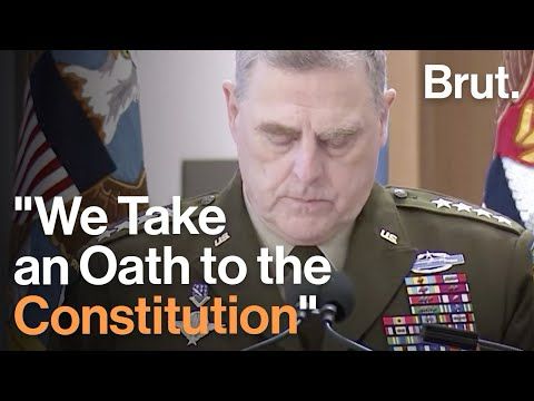 Nation's Top Military Officer: "We Do Not Take an Oath to a Dictator"