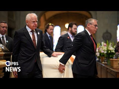 WATCH: Minnesota Gov. Walz delivers eulogy at Melissa and Mark Hortman's funeral
