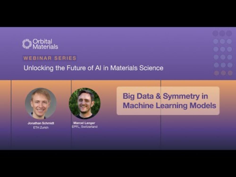 Big Data & Symmetry in Machine Learning Models, with Marcel Langer & Jonathan Schmidt