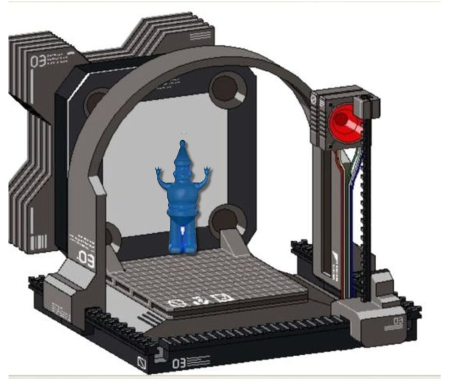 The fukouna shoujo vvindows machine but with the 3d model from the previous image