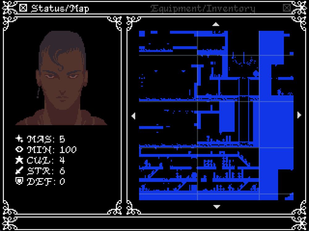 angel's nest screenshot showing the status and map screen