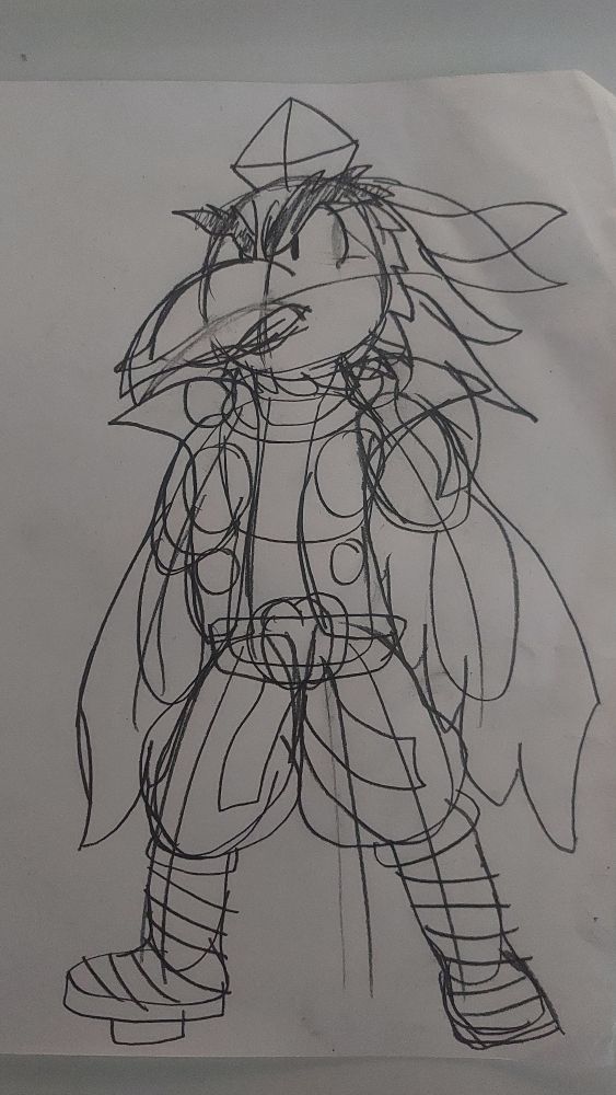 An interpretation of Lord Tenma from Touhou