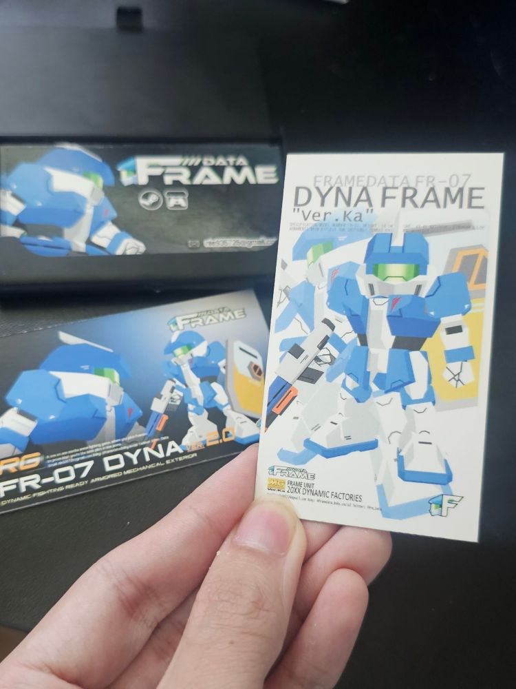 Alternative art on the back of my indie game business cards