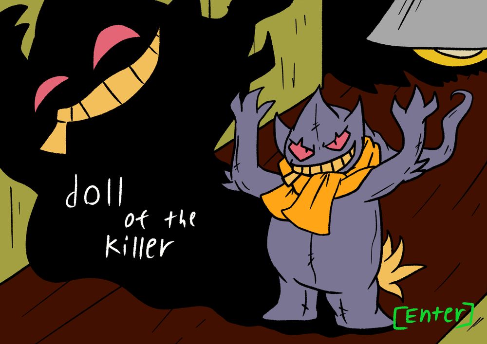 BB belongs to metabanette on Art Fight.

https://artfight.net/~metabanette

(styled as a reference to Anthology of the Killer menu screens! great game by the by!!!)