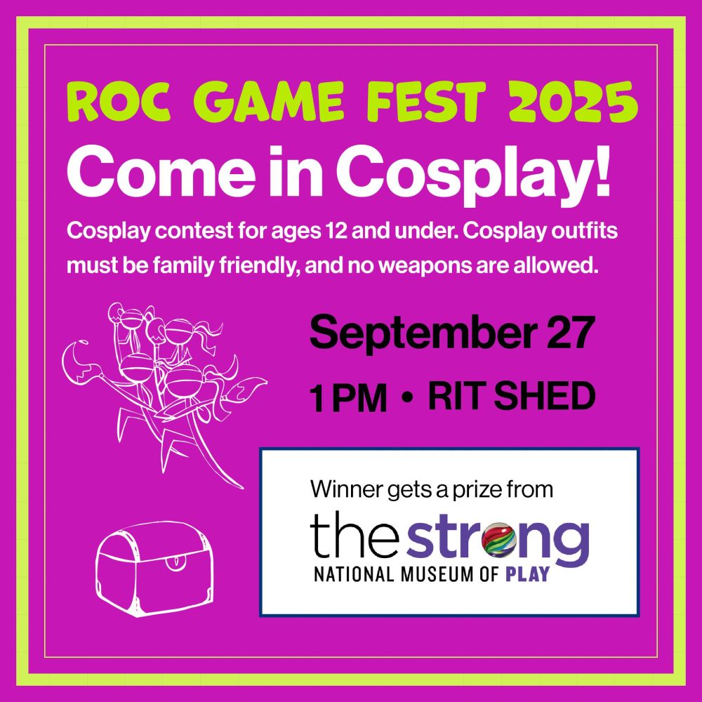 ROC Game Fest 2025 Cosplay Contest. All information from the image is in the post.