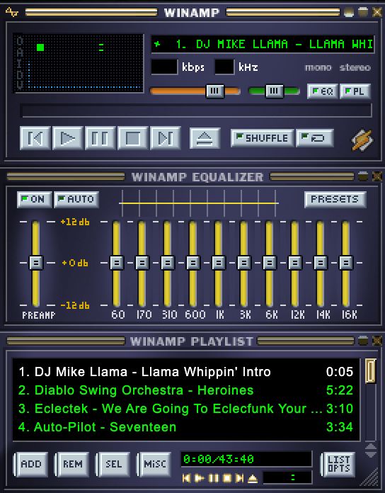 winamp screenshot