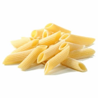 a bunch of penne pasta