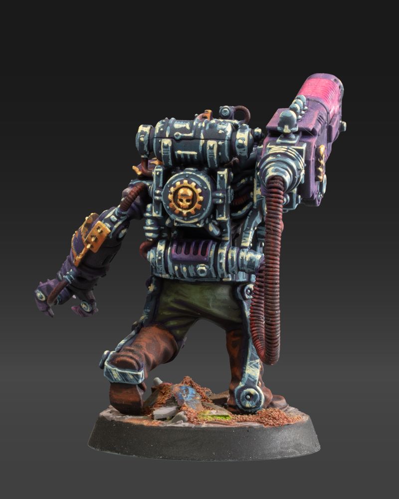 Plasma canon servitor – back