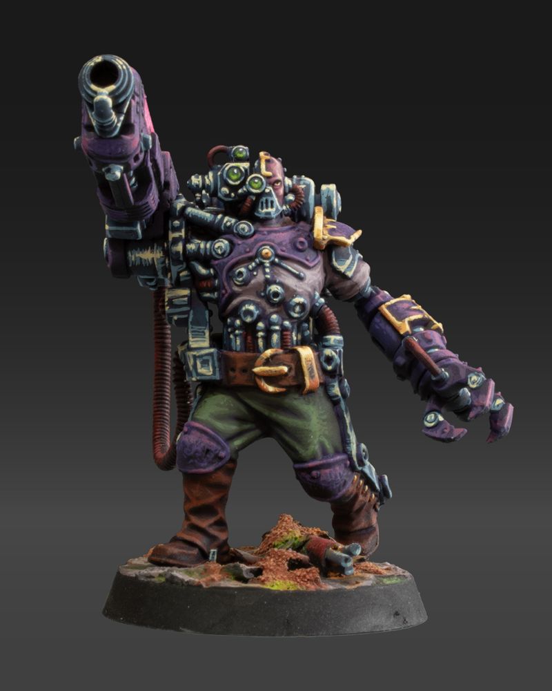 Plasma canon servitor – front