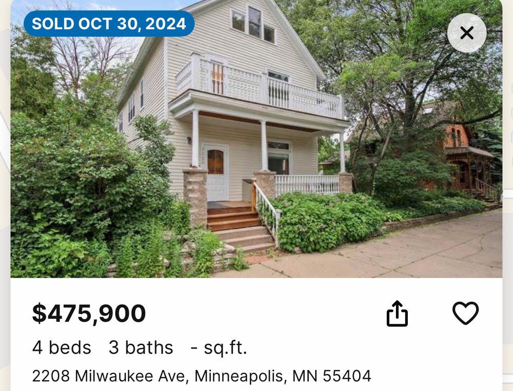 House on Milwaukee Ave sold for 476K