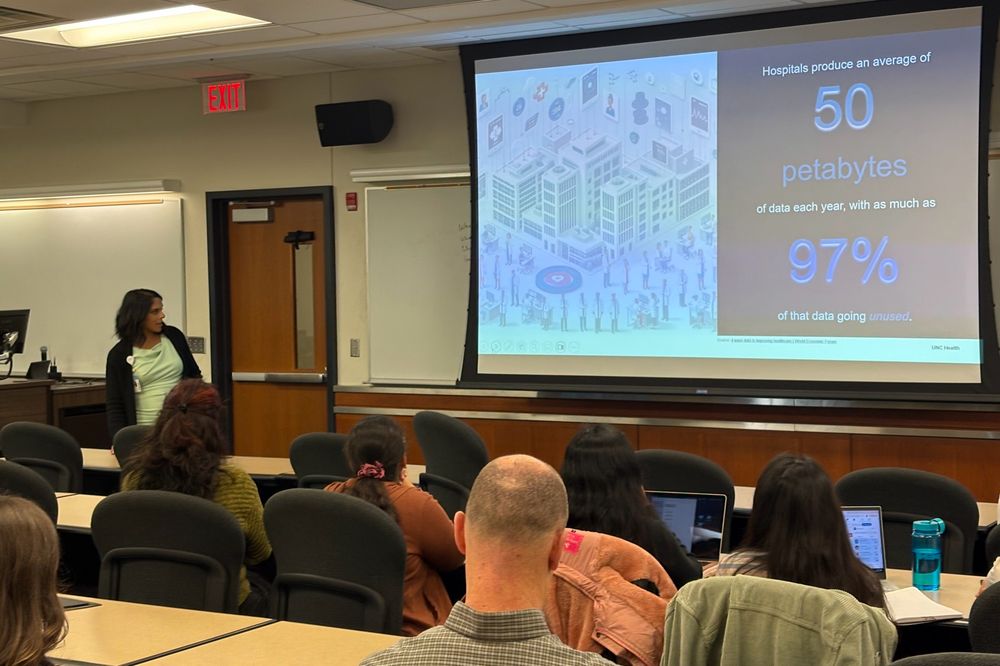 Rachini Moosavi talks during her CHIP Seminar Series presentation. 
