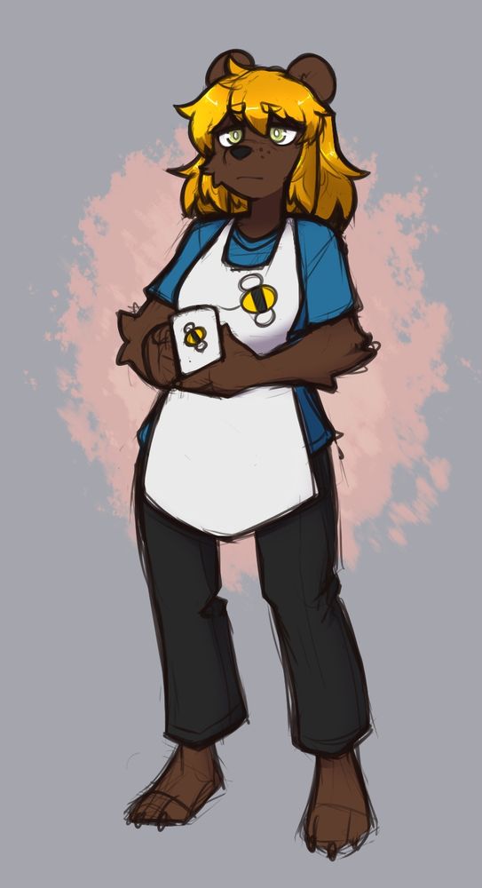 Beatrice, aka Bee
The once warm and cheerful proprietress of Bee's Diner.
Left without closure after her best friend disappeared some years ago, she had a habit of clinging to anything that could lead to some answers of what happened to her friend. A habit that she slowly broke over time, which allowed her to reluctantly move on and accept that her friend was gone. Bee tried her best to bring what light she could to others through her passion for good coffee and home cooking at her diner.

One day, after a violent altercation between two of her regulars and a new customer, and a fire that destroyed was was the home of her disappeared friend, she changed.
Holding fast to the belief that this new customer was her friend, she fell back into old habits and didn't let go. Finding the remains of that customer in the burned out ruins of her friend's home, she believed she lost her friend for a second time.
Once again left without closure, Bee fell into a deep depression. One she never clawed her way back out of. Her passion slowly decayed, ultimately causing her to close the doors of Bee's Diner for good. Her heart just wasn't in it anymore.
The once warm and cheerful proprietress of Bee's Diner was gone. Left a shell of her former self.