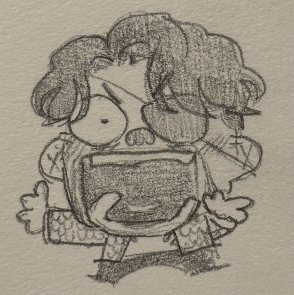 doodle of a open-mouthed completely feral tiny majima #art