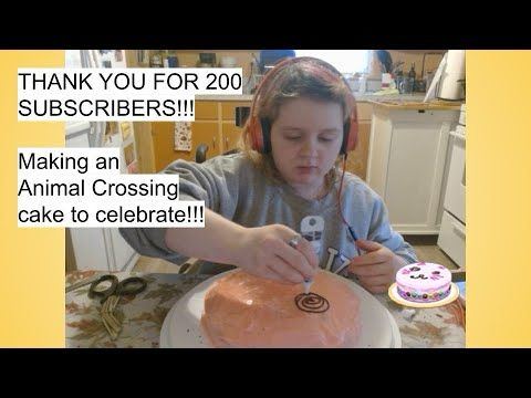 THANK YOU FOR 200 SUBS! Animal Crossing Cake! - Animal Crossing New Horizons - Baking / Celebration!