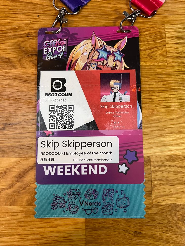 An offkai badge for Skip Skipperson