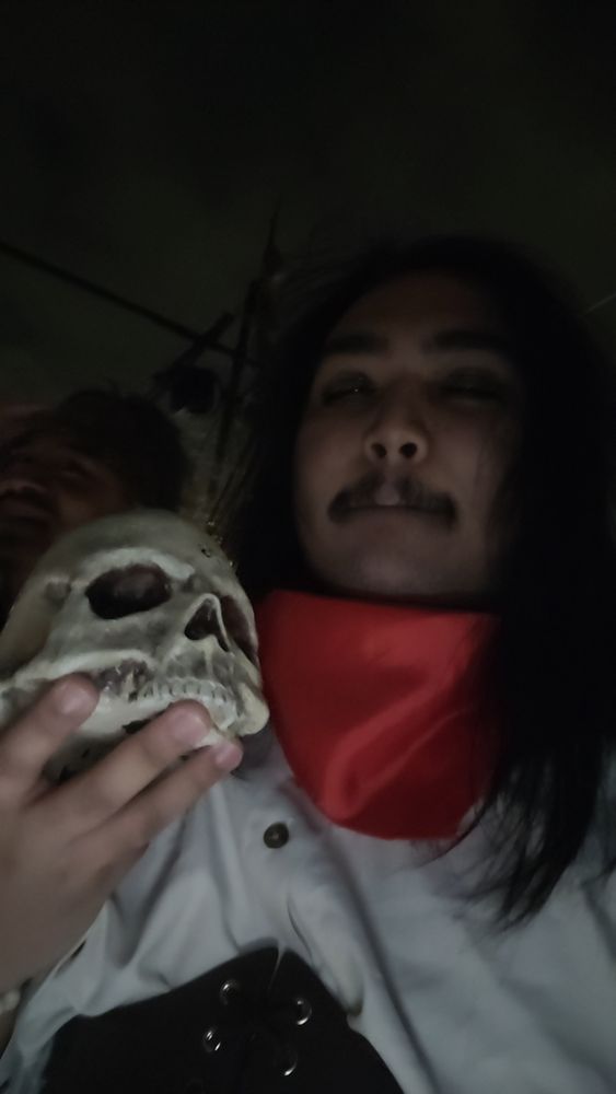 Picture of me holding a skull