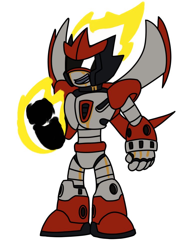 Octane Man, a vague skeleton like robot with a jetpack on his back and his hand ignited in an unstable glowing yellow flame.

Tags: Megaman, Mega Man, Robot Master, Reploid