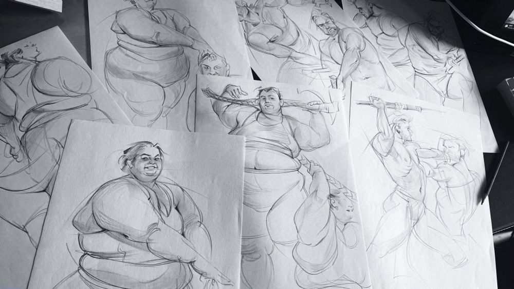 Sketch studies of the human body/ figure drawing 