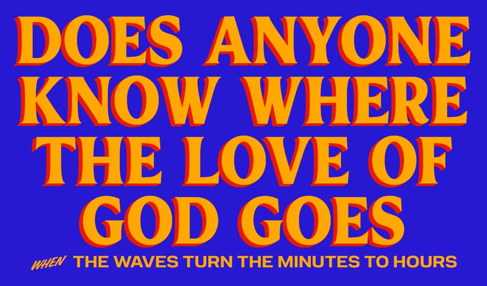 Zohran text reading "Does anyone know where the love of god goes when the waves turn the minutes to hours"