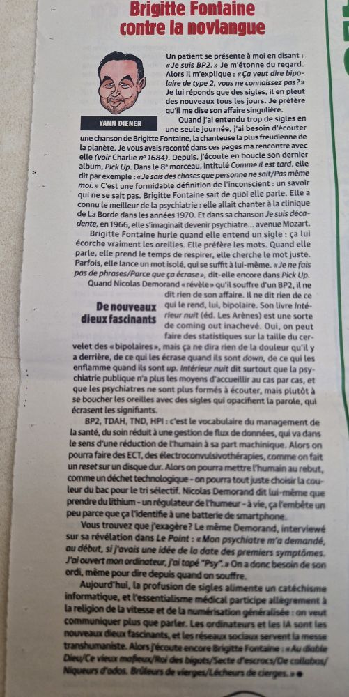Article de Charlie Hebdo