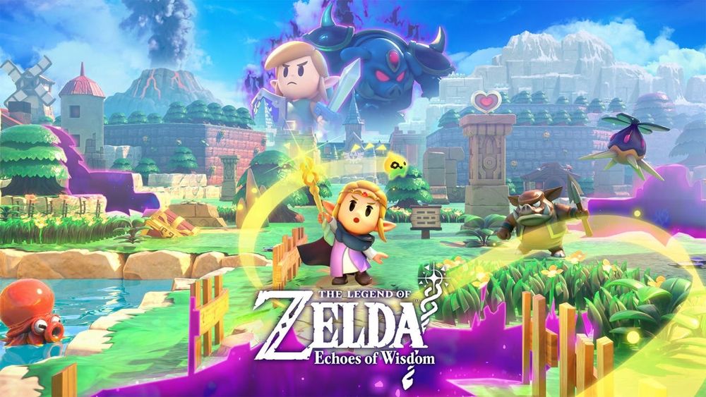 Keyart do jogo "The Legend of Zelda Echoes of Wisdom"