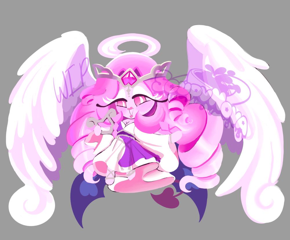 Painting render of eternal sugar cookie from cookie run kingdom