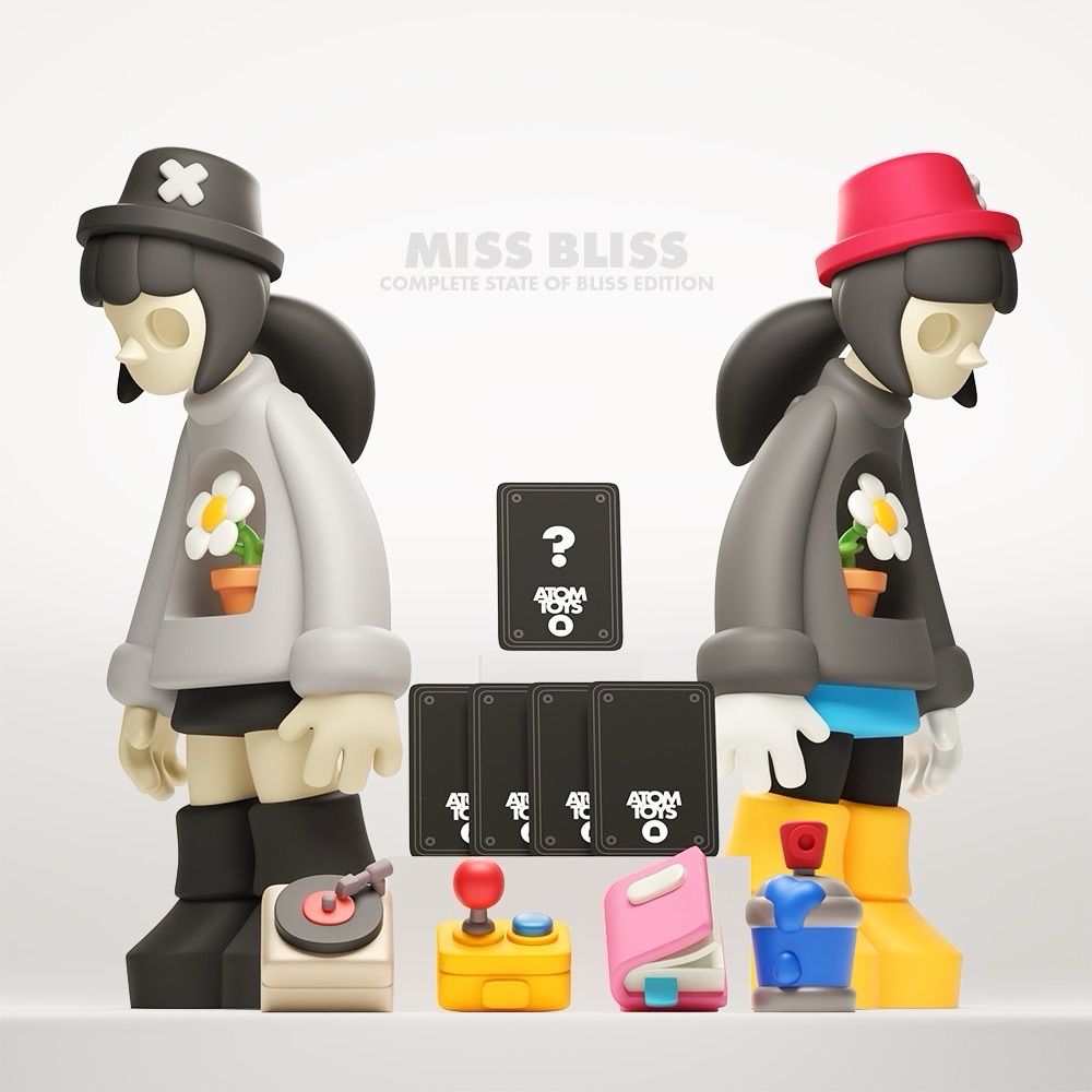 Miss bliss art toy complete collection render